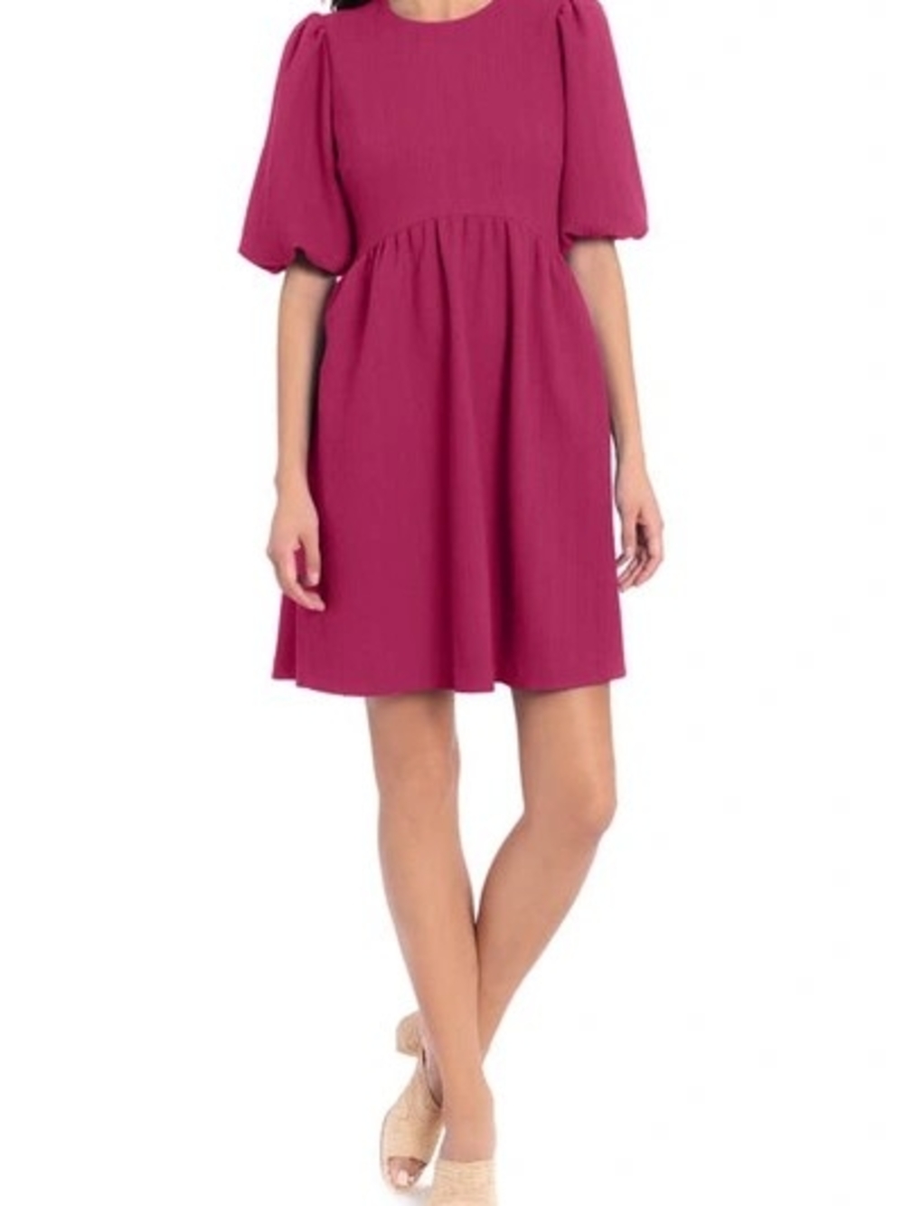 Maggie London Puff-Sleeve Dress